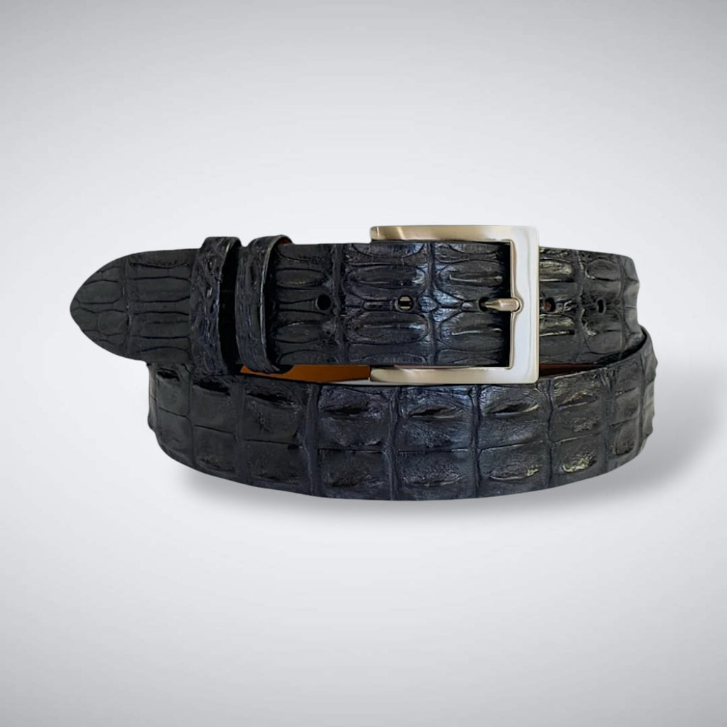 Crocodile Belt — Black | Saltwater