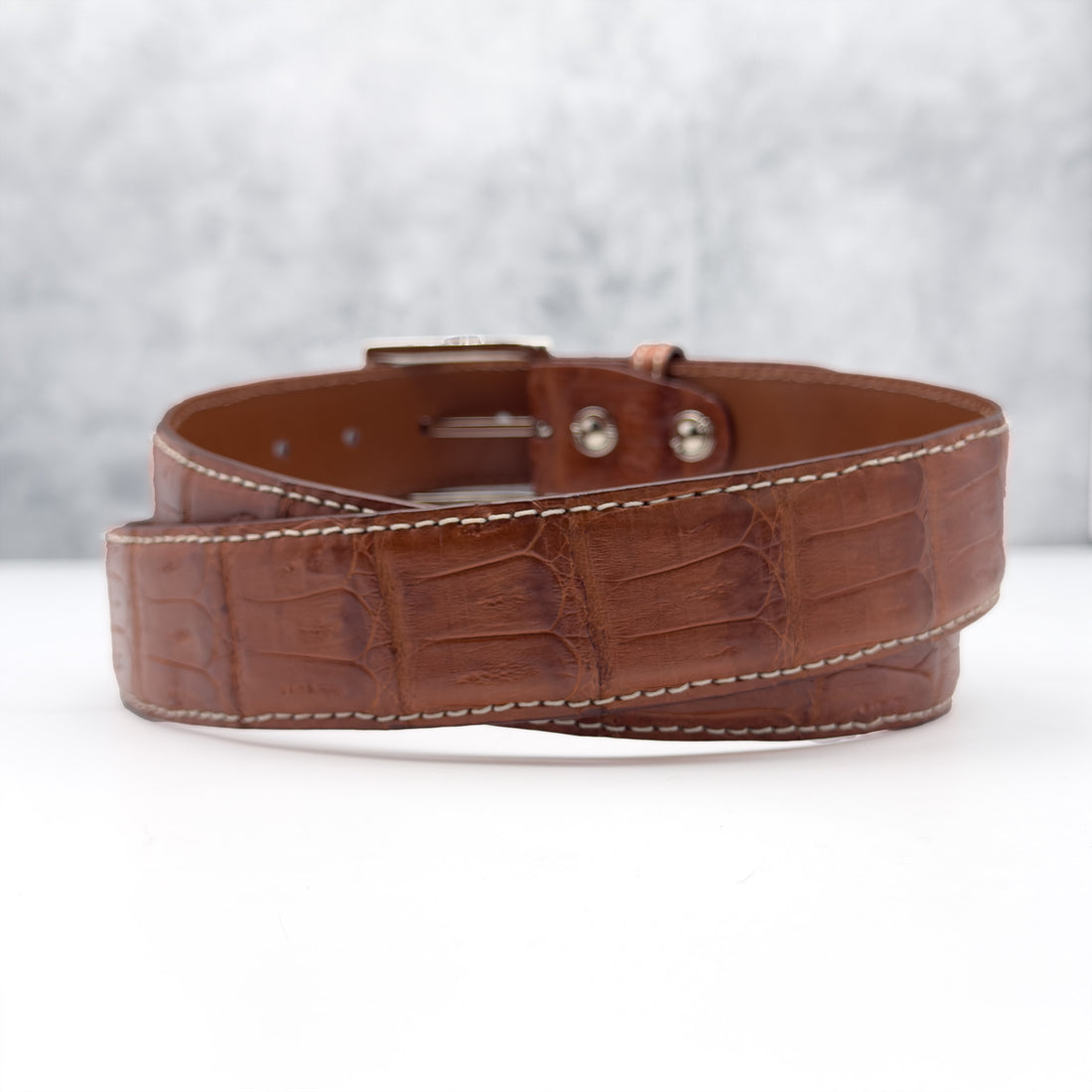 Ready To Ship Caiman Belt: Cognac Hills