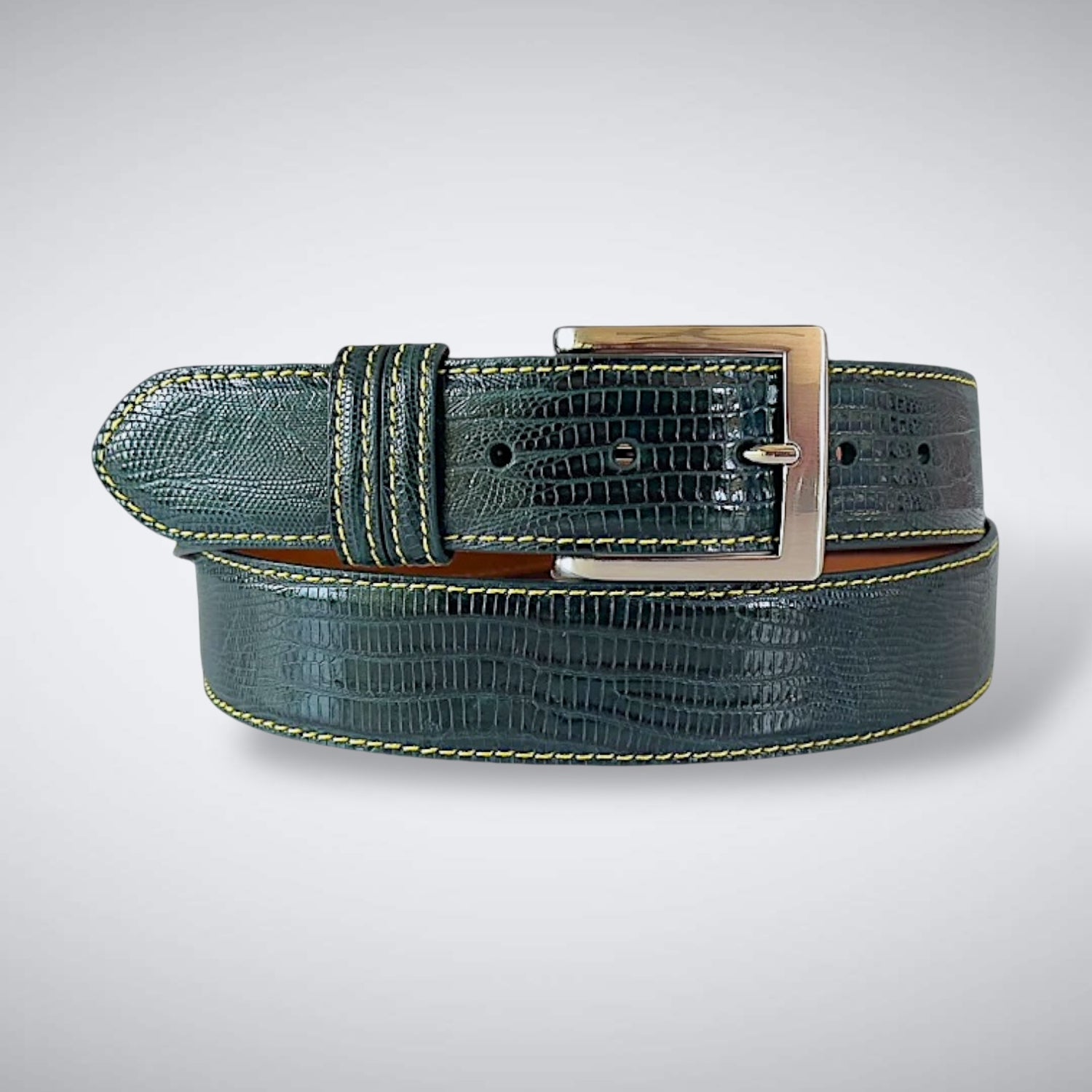 Lizard Belt: Forest Green