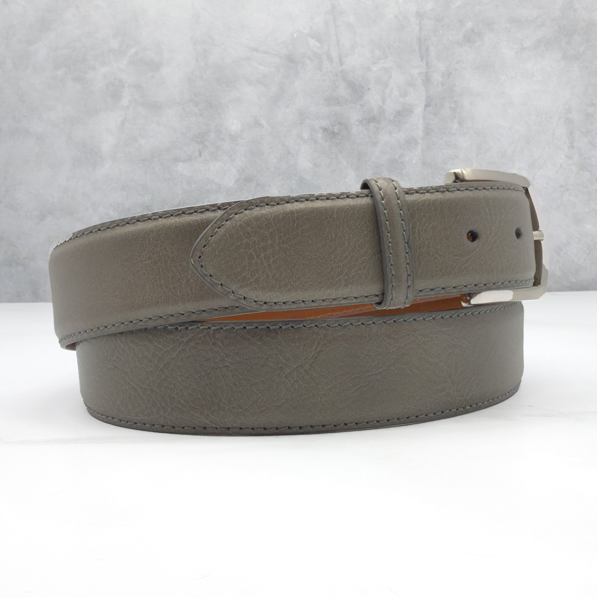 Italian Calf Belt: Grey