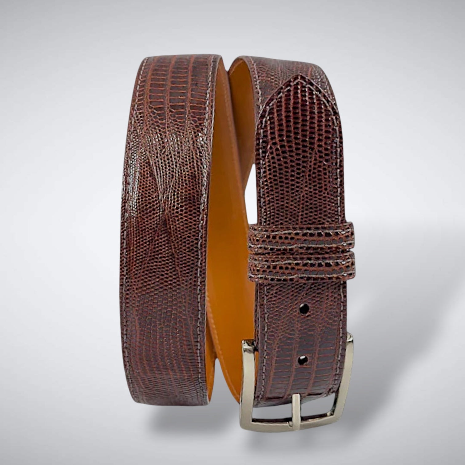 Lizard Belt — Chestnut