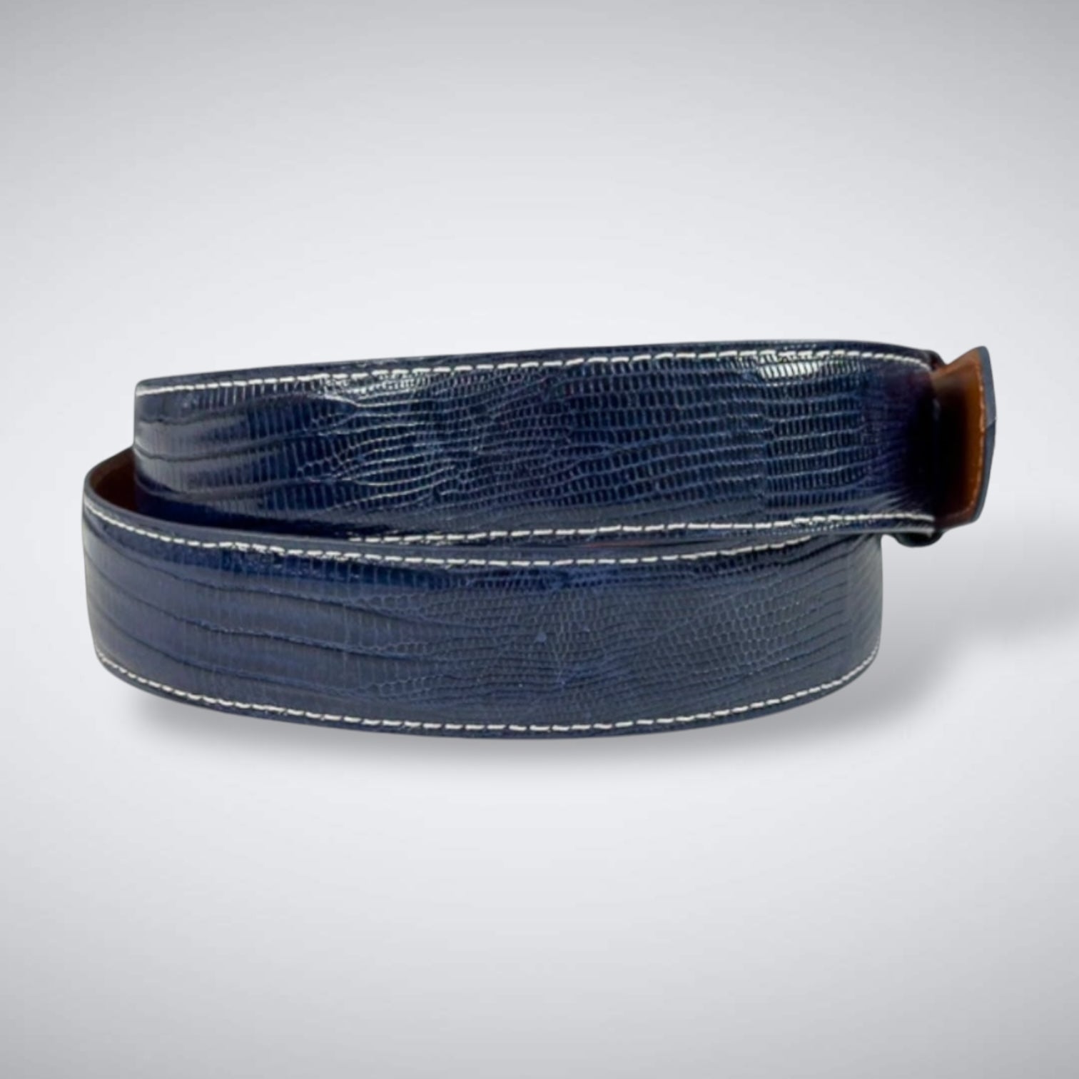Lizard Belt —Navy