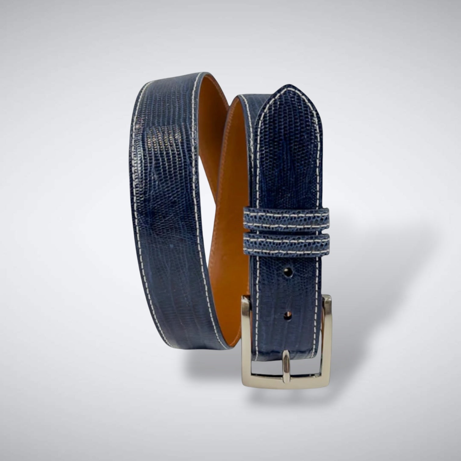 Lizard Belt —Navy