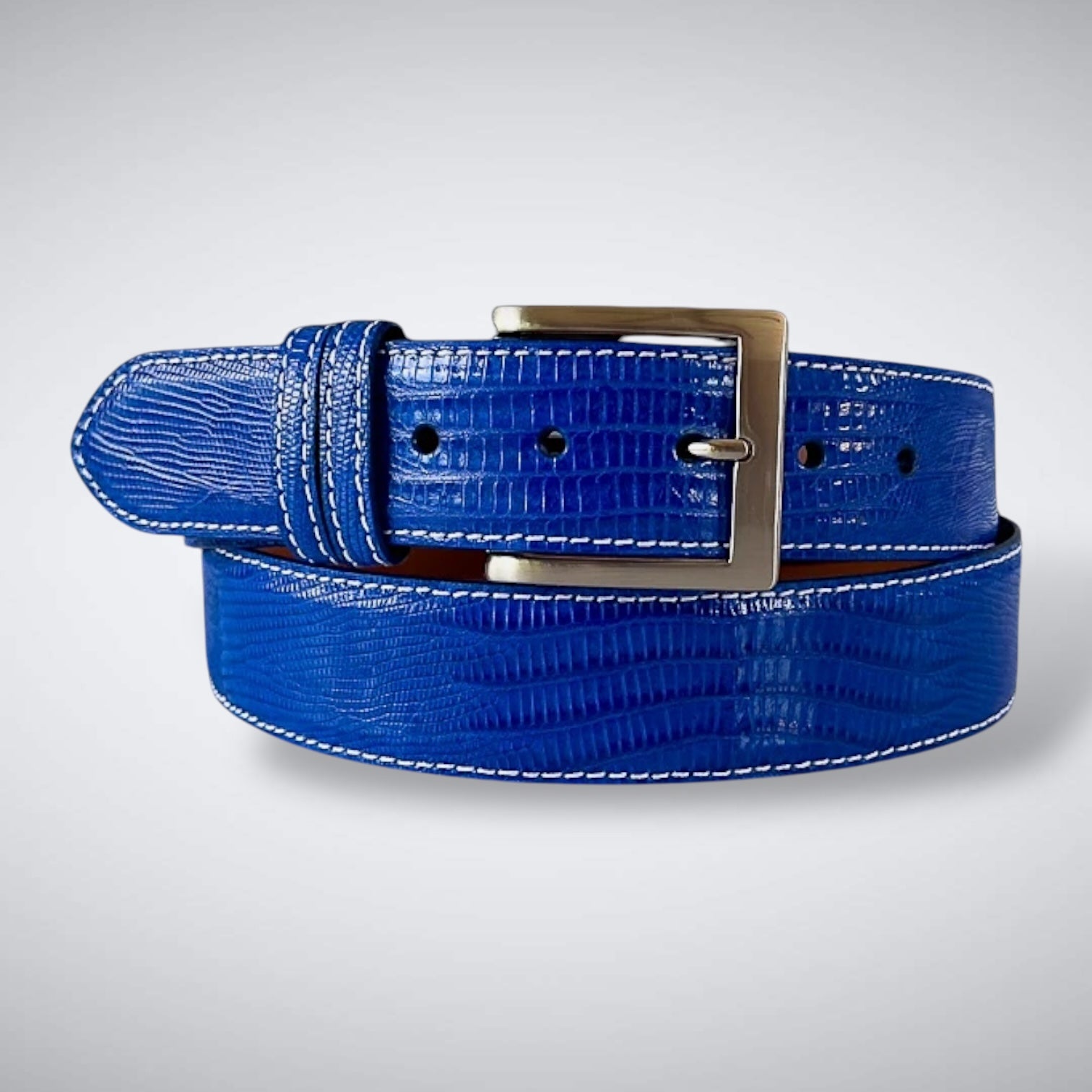 Lizard Belt — Royal Blue