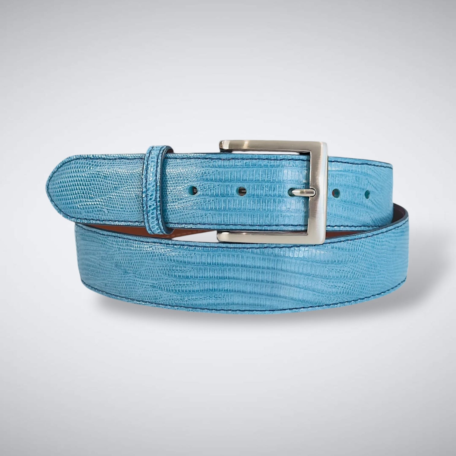Lizard Belt — Sky Blue