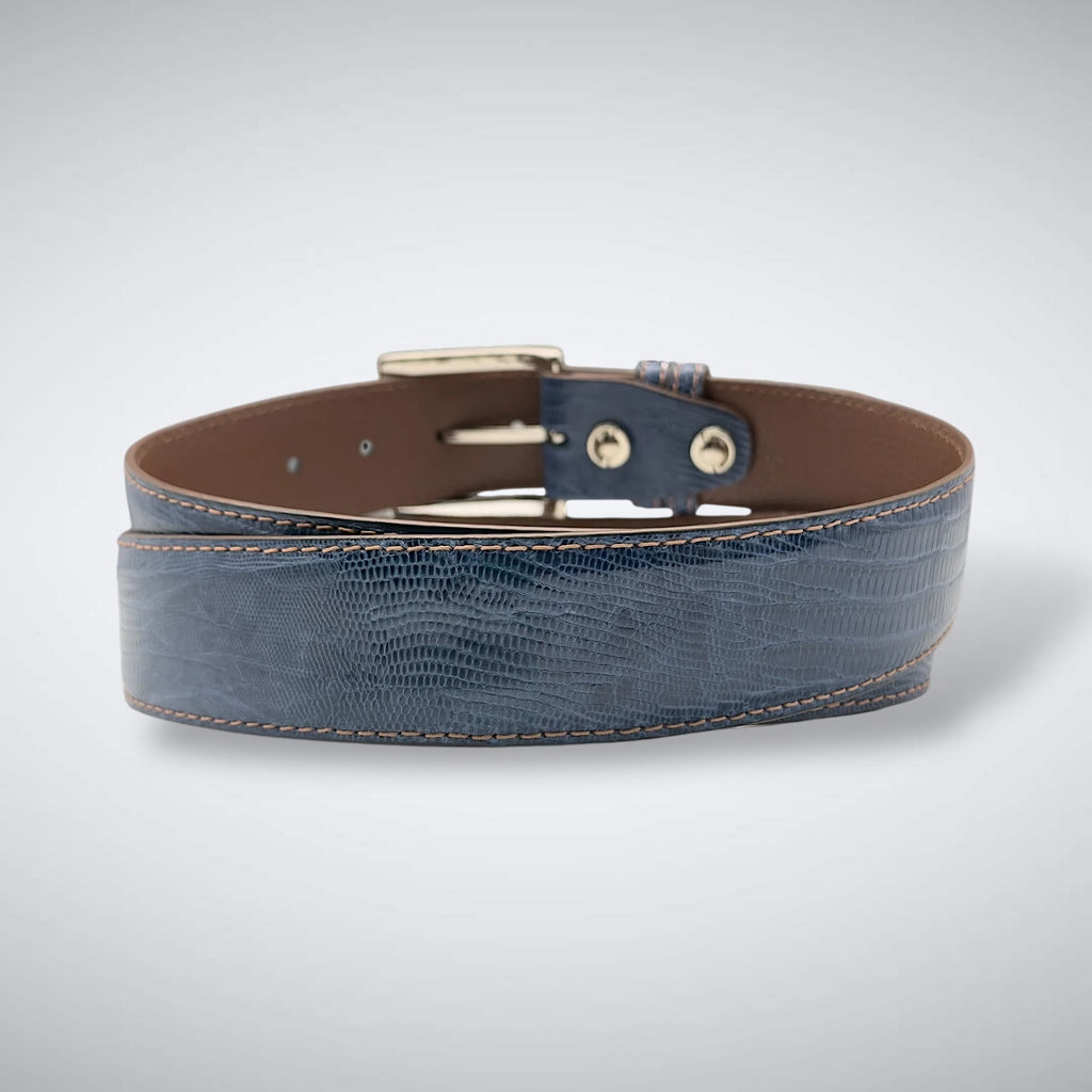 Lizard Belt —Denim