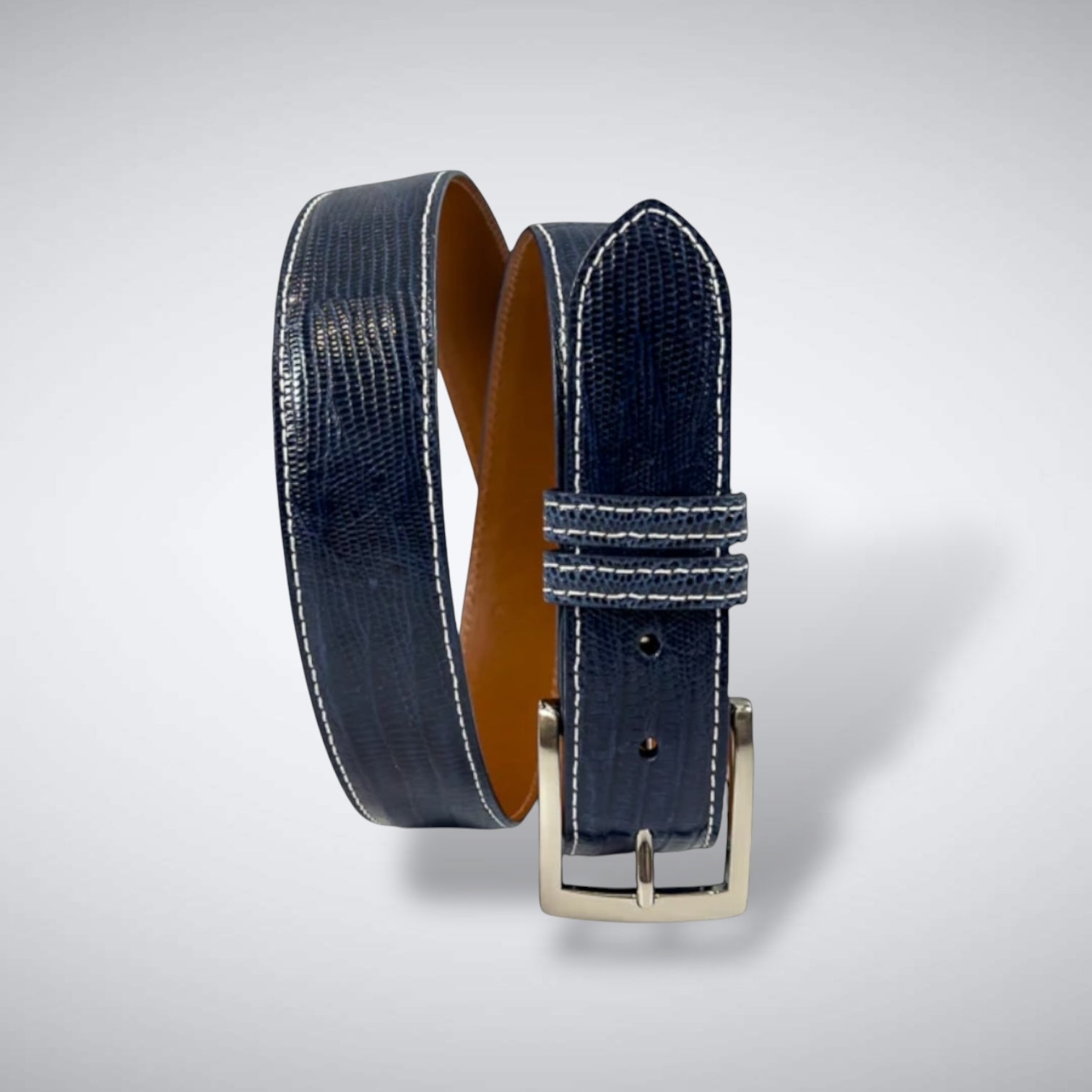 Lizard Belt – Forest Green | Jacob Hill Leather