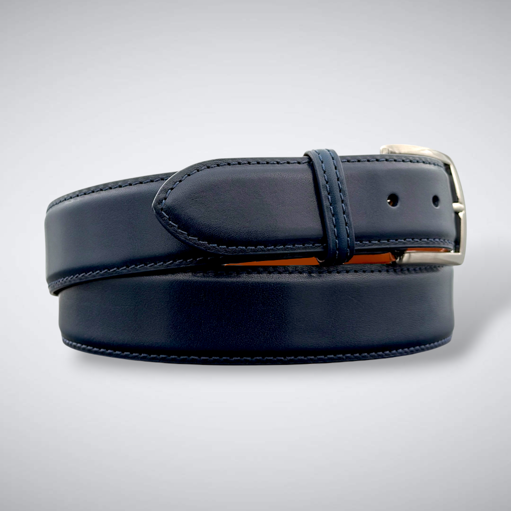 Calf Belt —  Navy