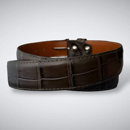 Ready To Ship One Piece Alligator Belt: Valhalla Nicotine