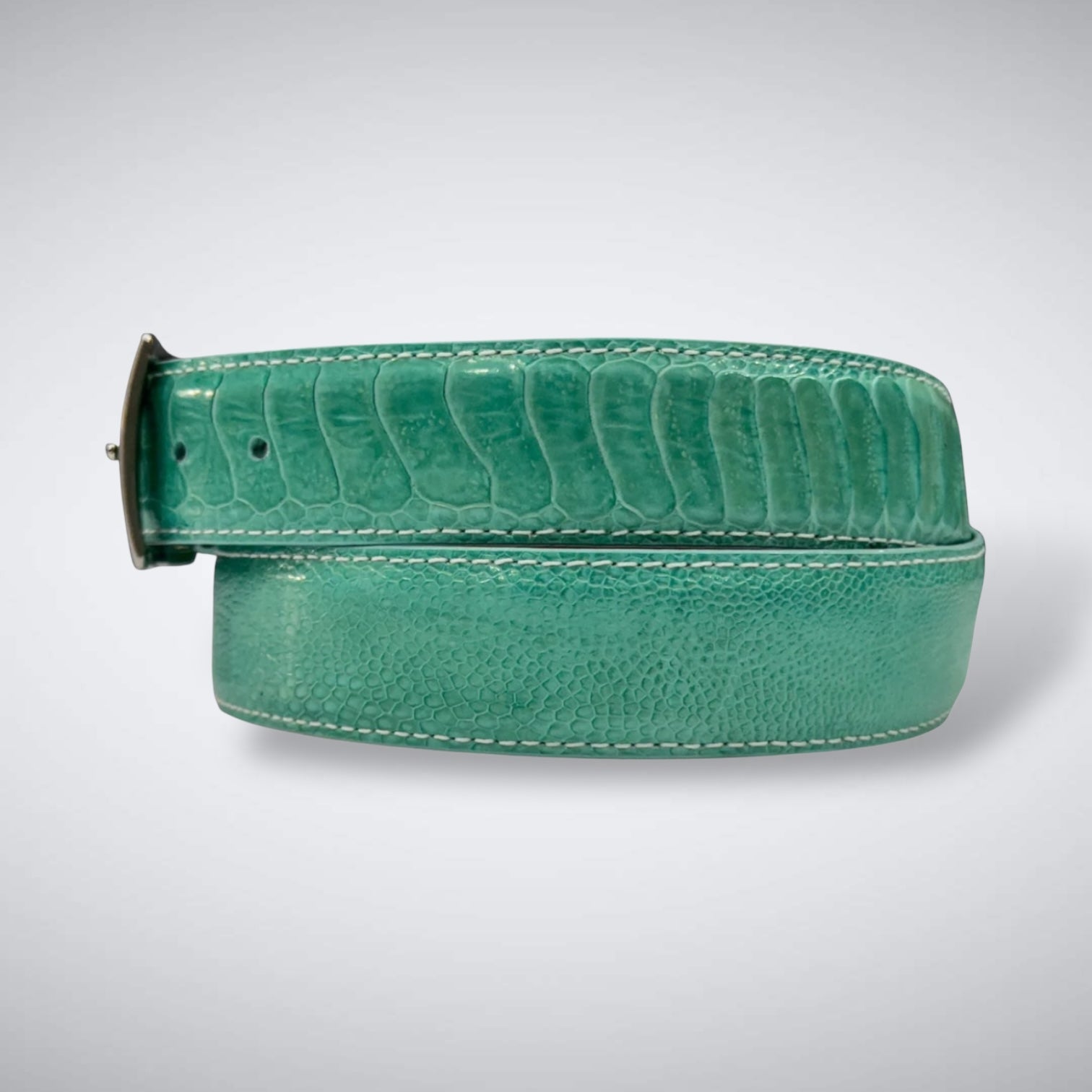 Ostrich Belt —Tiffany | Shin