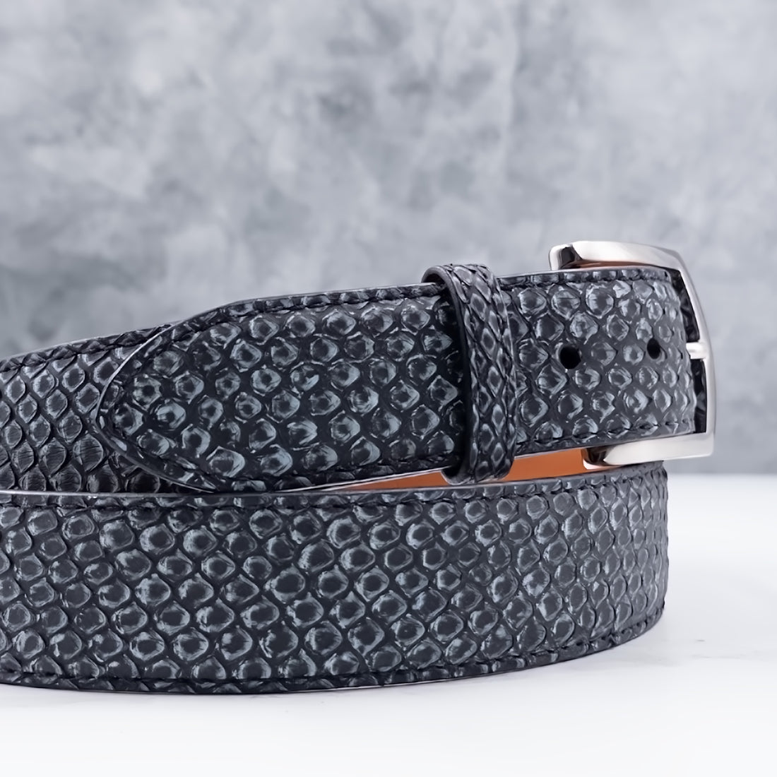 Ready To Ship Python Belt: Shadow Serpent 1.5&quot; width