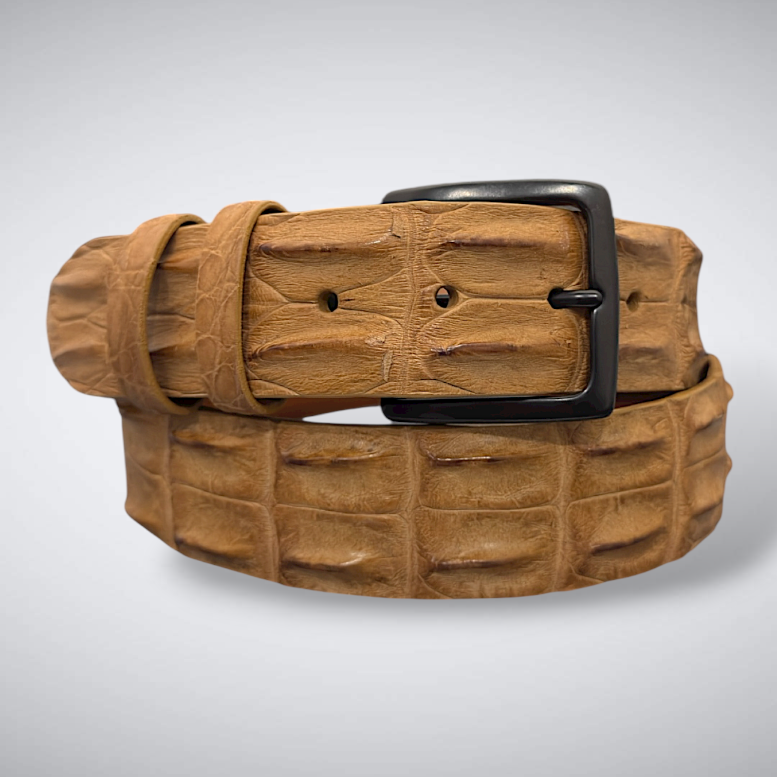 Saltwater Crocodile Belt: Sand