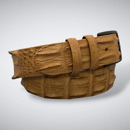 Saltwater Crocodile Belt: Sand