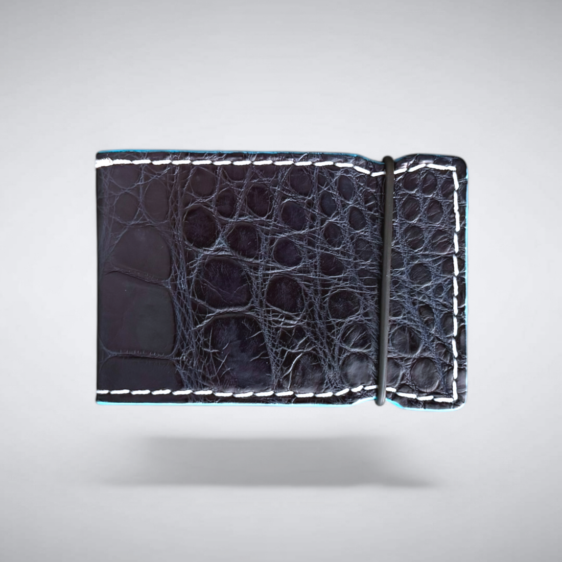 The Crest Cash Cover — Matte Navy Alligator