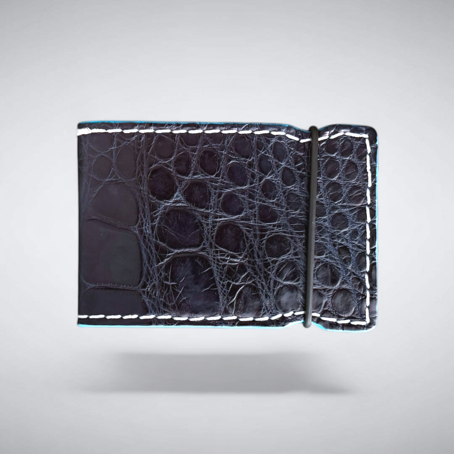 The Crest Cash Cover — Matte Navy Alligator