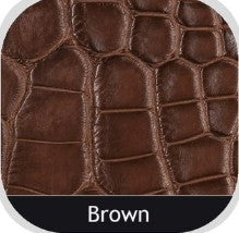 American Matte Alligator Belt: Brown