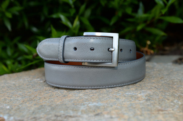 Italian Calf Belt: Grey