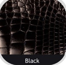 American Glazed Alligator Belt: Black