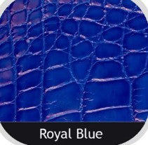 American Glazed Alligator Belt: Royal