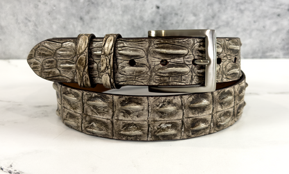 Saltwater Crocodile Belt: Antique Brown
