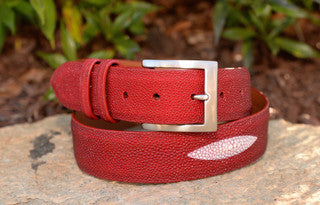 Stingray Belt: Red Single Crown