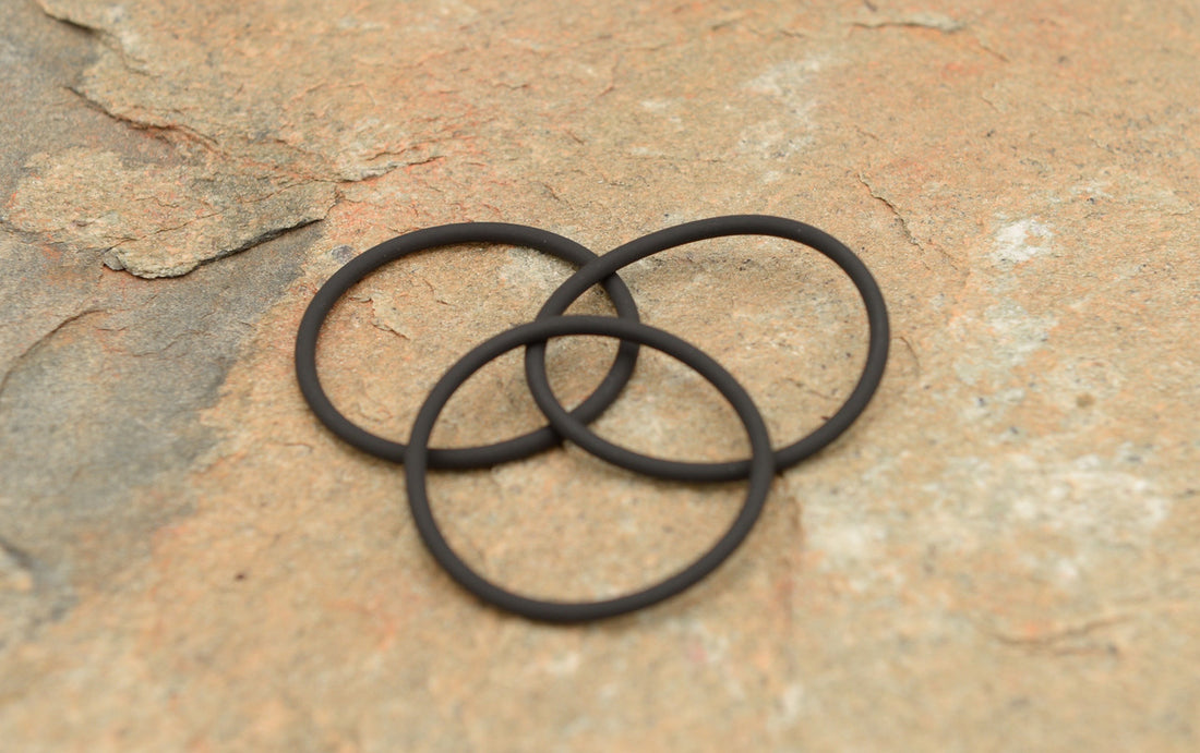 O-Rings Set of 3: Black